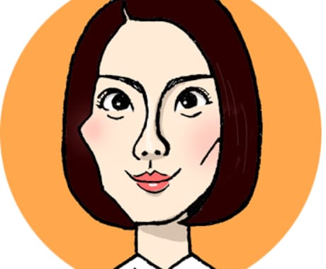 SNSアイコンや名刺用の似顔絵データをお作りします 週刊朝日｢似顔絵大賞｣受賞 の似顔絵師におまかせ!! イメージ2