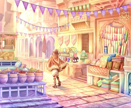 イメージに沿った世界観の背景をお描きします キャラクターにも背景にもこだわりたい方へ イメージ2