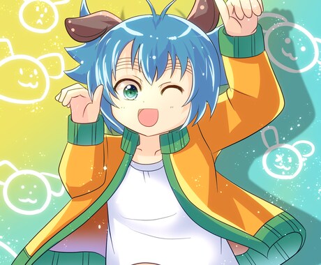 ご指定のイラストを描きます 10代の男女・デフォルメ・ミニ動物が得意です イメージ1