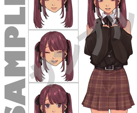 TRPG用の立ち絵(表情差分有りも可)を制作します ご相談内容によって表情差分種類対応させていただきます。 イメージ2