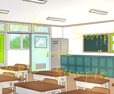 教室、喫茶店、風景など背景描きます ゲームやイラストの背景や、SNSのヘッダーなどに イメージ2