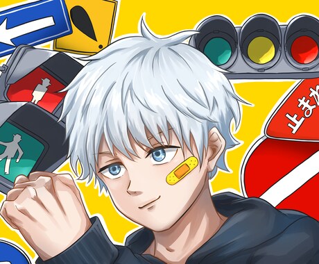 7月、8月限定1枚5000円でイラストお描きします かっこいい爽やかなイラストを期間限定お安くお届けします イメージ1