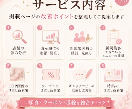 ホットペッパー掲載ページ改善案を作成します 現役新宿マツエクサロン運営者、競合多数の新宿で複数店運営 イメージ2
