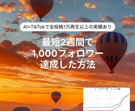 AI×TikTokの運営ノウハウを教えます 毎日3本投稿×10アカウント以上の運営経験あり イメージ1
