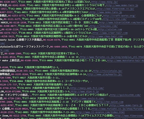 美容室（大阪）の営業リストを提供いたします 最新！2025年度版を24時間以内に納品 イメージ2