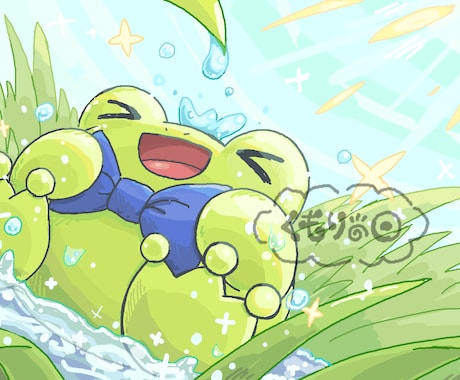 かわいい動物等の一枚絵を描きます お好きな動物やあなたのキャラクターの一枚絵が欲しい方へ イメージ1