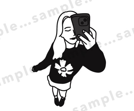 シンプルで使いやすいオリジナルイラストを作成します ★SNSのアイコンやギフトに人気！期間限定価格★ イメージ2