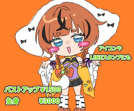 ゆる可愛いミニキャライラスト描きます イメージ1