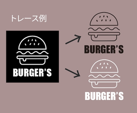 粗い画像や手描きイラストをトレース・データ化します Illustratorで丁寧にトレースします！ イメージ2