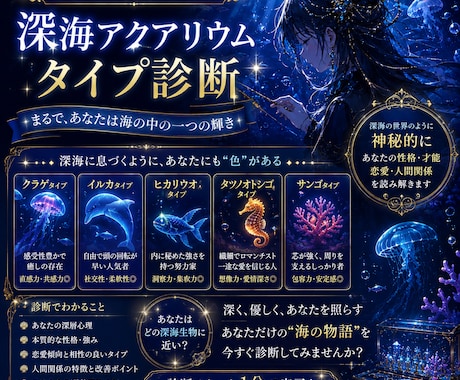 あの人の本音と恋の行方を視ます オリジナルタイプ×タロット恋愛傾向・今後の流れお伝えします イメージ1
