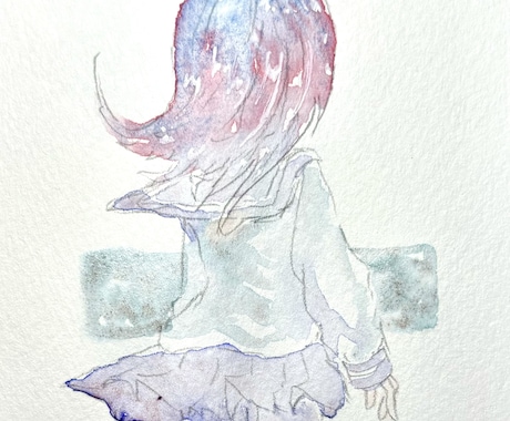 MVなどの1枚絵をアナログで描きます 私とぜひ一緒に作品作りませんか？ イメージ2