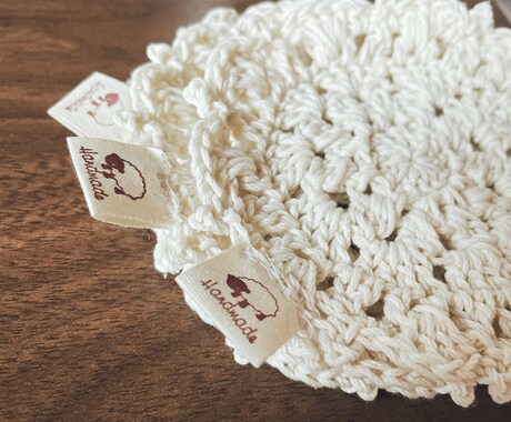 手編みのコースター3枚セットをお作りします ナチュラル可愛い暮らしのアクセントに イメージ2