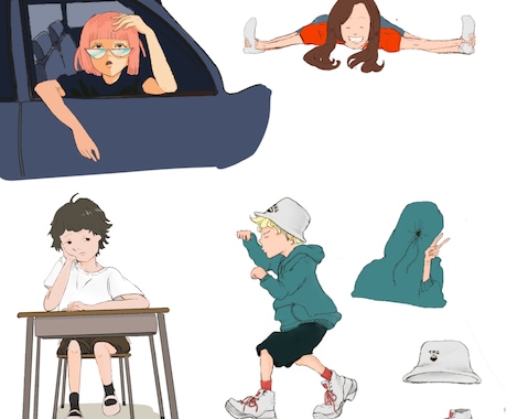 ゆるいイラスト描きます ポップでゆるいイラストをアイコンなどにしませんか？ イメージ2