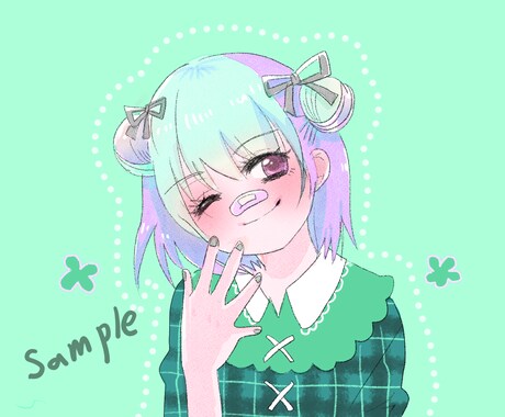 ふんわりしたイラスト描きます ふんわりして癒されるイラストを描きます！ イメージ1