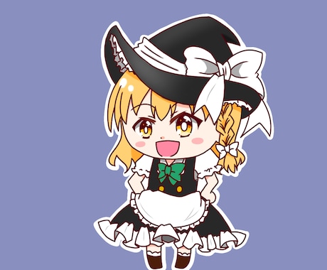 東方プロジェクトのミニキャラを描きます 動画内で小さい霊夢たちを使いたいという方たち必見です！ イメージ2