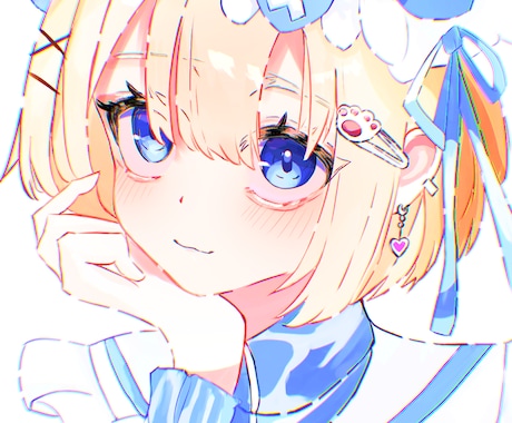 アイコンやバストアップのイラストを描きます アニメ系のそしてかわいい女の子を描きます イメージ2
