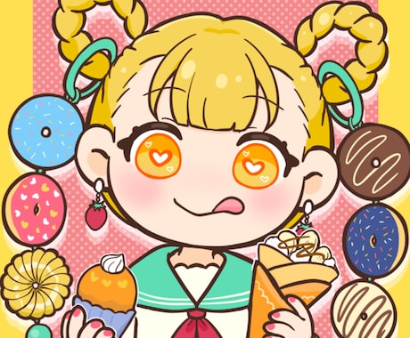 もちもちかわいいSNSアイコン/イラスト描きます イメージ1