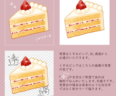 スイーツや飲み物のイラストを描きます レトロでかわいいイラスト♡カフェのメニューやノベルティに♡ イメージ2