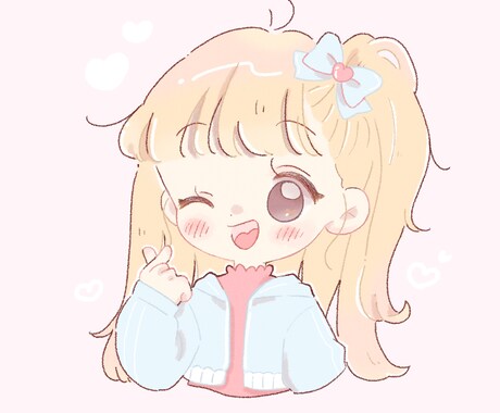 レトロかわいいデフォルメイラストお描きします アップも全身もお任せ下さい！…何度でも修正OKです！ イメージ1