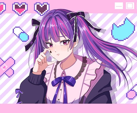 素敵な一枚絵描きます 動画のサムネやヘッダーなどにいかがですか イメージ1