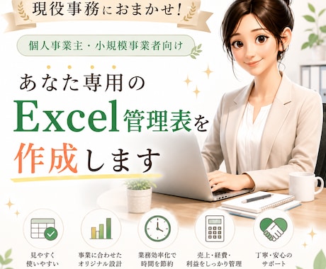 現役事務職があなた専用Excel管理表を作成します 実務経験を活かし、使いやすい管理表をオーダーメイド作成します イメージ1
