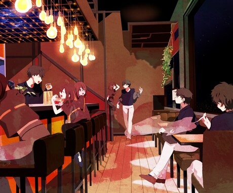 背景の細かいイラスト作成します 歌ってみたなどの動画サムネイルを華やかに イメージ2