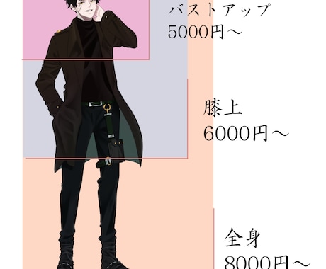 立ち絵お描きします TRPGや配信、動画編集用に自分だけの立ち絵を！ イメージ2