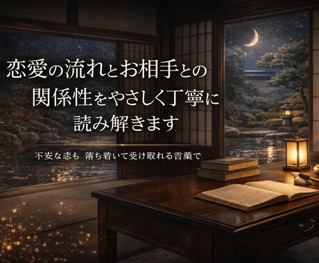 恋愛の流れを四柱推命で丁寧に読み解きます 恋愛のお悩みにやさしく寄り添います(セール中) イメージ1