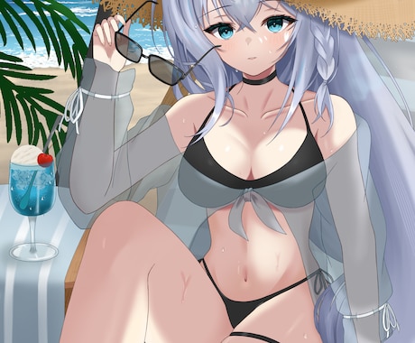 可愛い、カッコイイ女の子のイラストを描きます キャラクターの表情を魅力的に描くことが得意です イメージ1