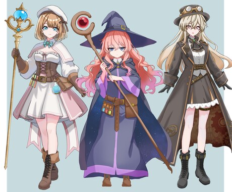 trpg用の立ち絵を制作致します trpgやゲーム用等のオリキャラが必要な方に イメージ2