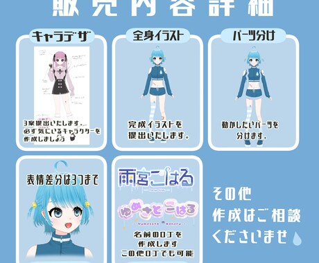 Live2D作ります 初出品につき3月31日まで特別価格!!!!!! イメージ2