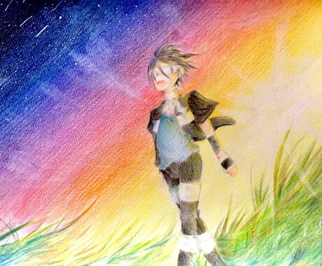 鮮やか〜ほんわかまで★色鉛筆でアイコンを描きます 色鉛筆でアイコンやその他イラストなど作成いたします！ イメージ2