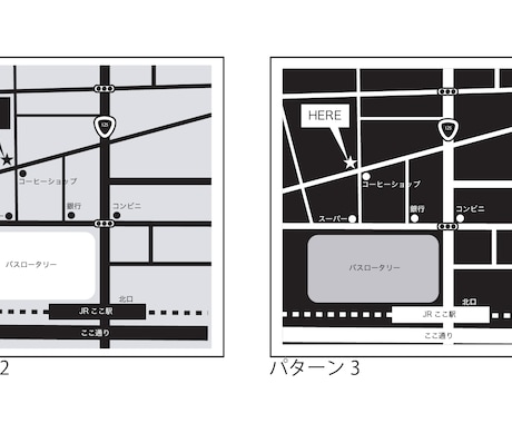 建築士がIllustratorで地図を作成します 建築士の経験を活かし、店舗・会社案内に使える地図を作成します イメージ2
