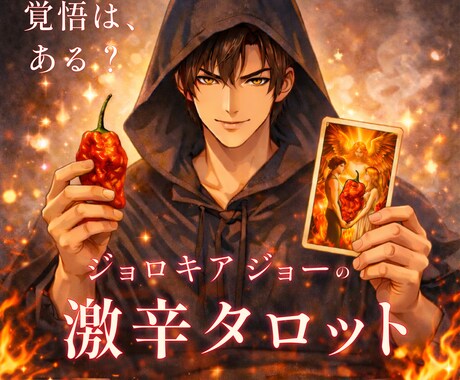 ジョロキアジョー｜激辛タロットで本音を伝えます 忖度なし。本音だけのタロット鑑定 イメージ1