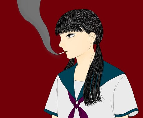 ポップでキュートな女の子イラストを描きます サンプル画像のようなはっきりとした色合いの絵柄となります イメージ2