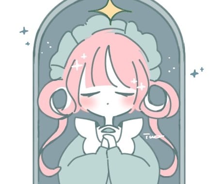 SNSや配信用の上半身アイコン描きます イメージ1