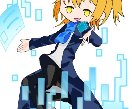 Live2Dで立ち絵動かします ポーズの付いた立ち絵動かします イメージ1