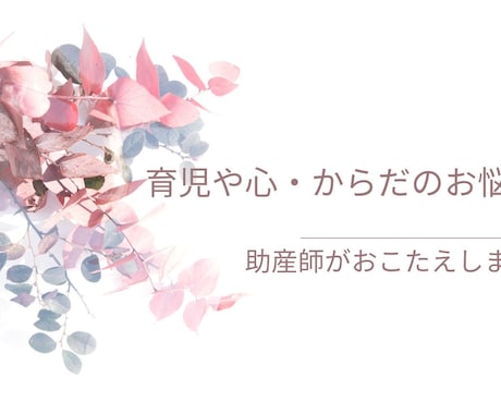 育児・子育ての悩み、心や体のお悩み助産師が伺います 小児科、NICU、産婦人科で助産師として22年勤務 イメージ1