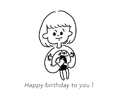 シンプル・ほのぼのイラストを２キャラから描きます ★あなた・ご家族・お友達へ　たったひとつのイラストを★ イメージ2