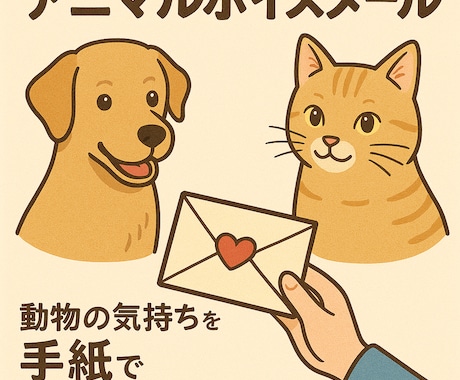 家族の犬猫ちゃんの声や気持ちを手紙でお伝えします 気持ちや想いを知ることができ、さらに愛おしくなります！ イメージ1