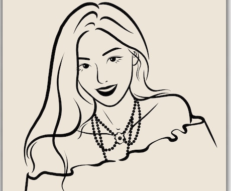 シンプルルな似顔絵を描きます お写真を元に似顔絵イラストをお描きします！ イメージ2