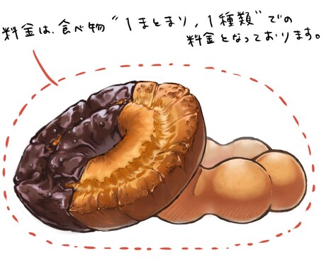 食べ物のイラストを描きます 食べ物単体のイラストが必要な方は是非ご利用ください＊° イメージ2