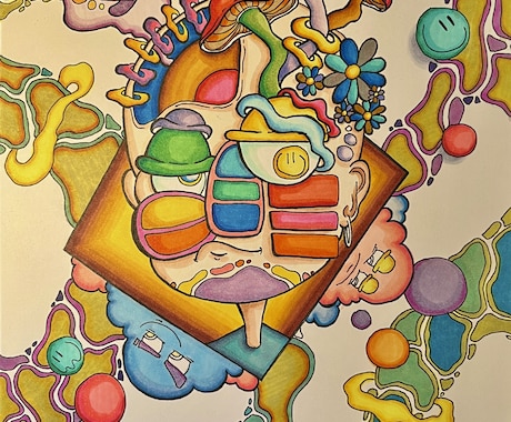 お客様とコラボして世界に一つの絵画をお描きします syoboartのfaceシリーズを手に入れませんか？ イメージ2