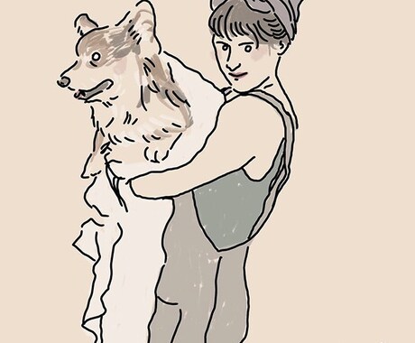 お写真をオシャレにイラストにします シンプルにオシャレな似顔絵を求めている方におすすめ イメージ2