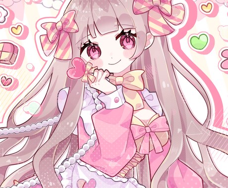 キラキラ可愛いイラスト制作します イメージ1