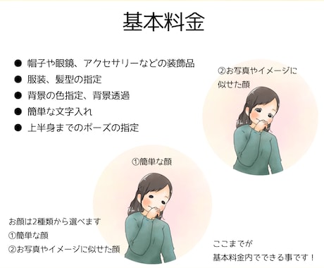 やさしく似せたSNSアイコンを描きます やさしい雰囲気のSNSアイコンを描きます イメージ2