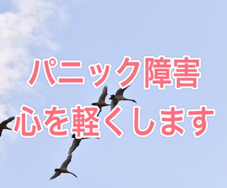 パニック障害でお悩みの方、その苦しみお聞きします 誰にも理解してもらえないその苦しさ、理解できます イメージ1
