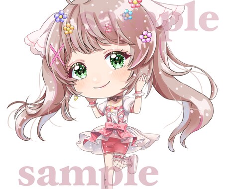 SDキャラクター描きます 可愛いキャラクターデザインにします！ イメージ2