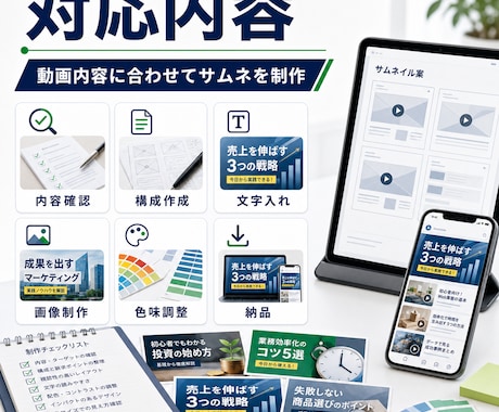 YouTubeサムネイルを作成します クリックされやすい見やすい画像に整えます イメージ2
