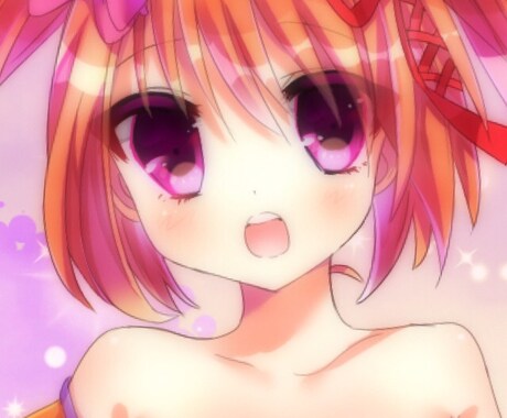 可愛い女の子のイラストで各種SNS用のアイコンおかきします！ イメージ2